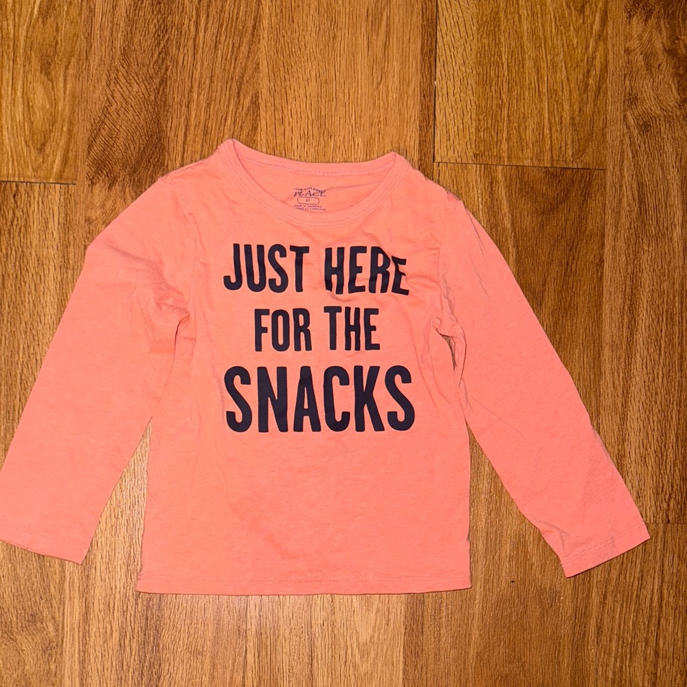 Cat & Jack Orange Long Sleeve Kids Tee